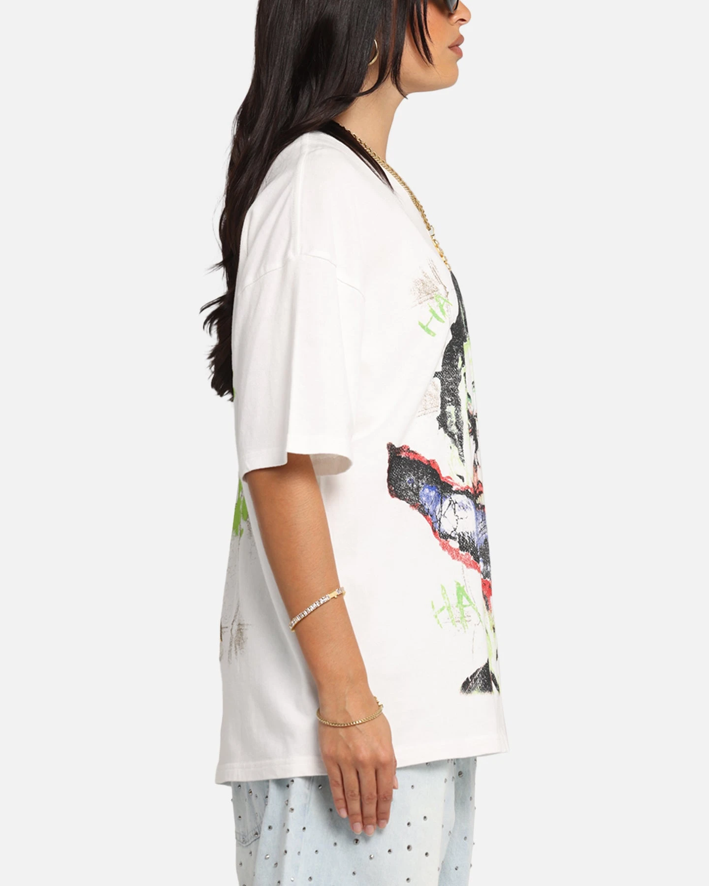 73 Studio X DC Batman Joker Arkham Asylum Vintage T-Shirt Off White 7 73 Studio X DC Batman Joker Arkham Asylum Vintage T-Shirt Off White - Image 5