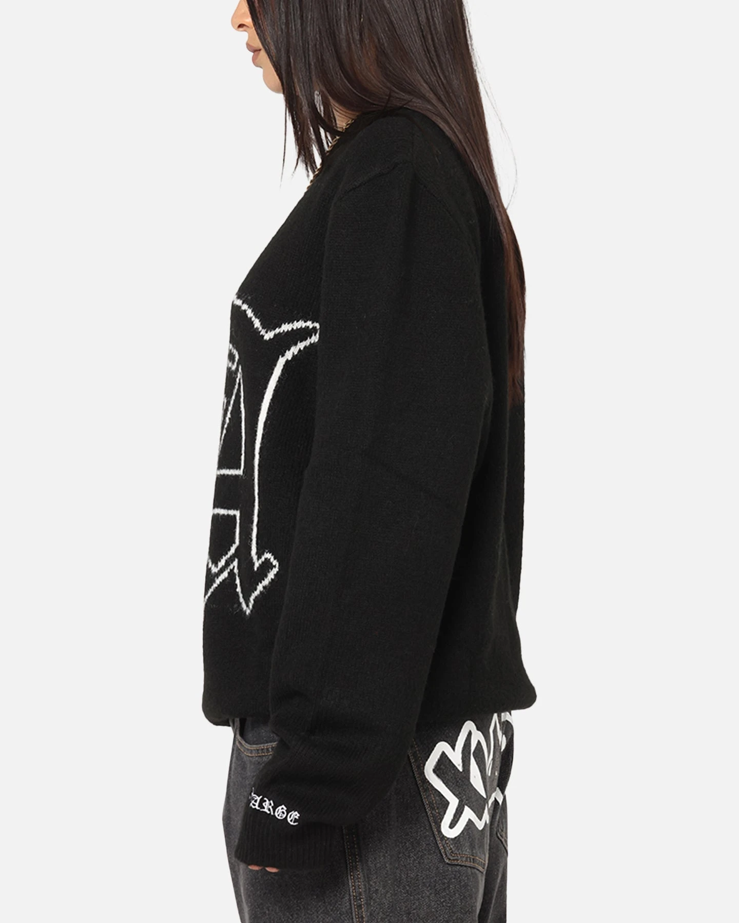 X-LARGE LA Knit Sweater Black 7 X-LARGE LA Knit Sweater Black - Image 5