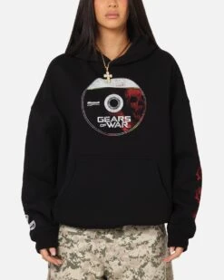73 Studio X Gears Of War '08 Gears 2 Disc Premium Hoodie Black