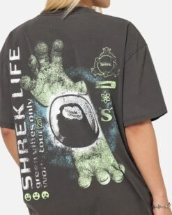 73 Studio X Shrek Rave Heavy T-Shirt Black Wash -Culture kings 02054830 YB295 womens 0070