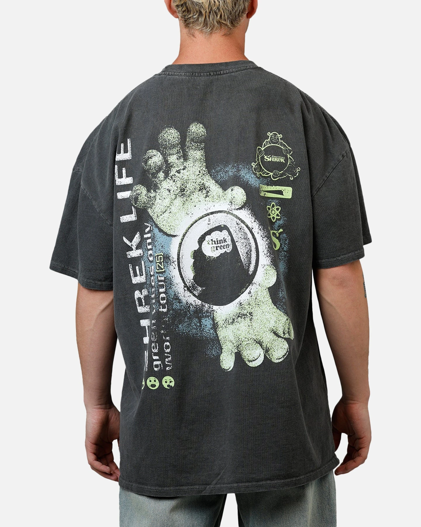 73 Studio X Shrek Rave Vintage T-Shirt Black Wash 4 73 Studio X Shrek Rave Vintage T-Shirt Black Wash - Image 2