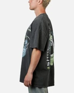 73 Studio X Shrek Rave Vintage T-Shirt Black Wash 12 73 Studio X Shrek Rave Vintage T-Shirt Black Wash -Culture kings 02054865 YB295 mens 0050