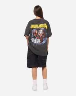 73 Studio X Borderlands 4 T-Shirt Black Wash 12 73 Studio X Borderlands 4 T-Shirt Black Wash -Culture kings 02055395 YB295 womens 0030