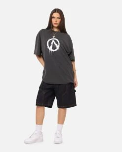 73 Studio X Borderlands 4 Break Free T-Shirt Black Wash 13 73 Studio X Borderlands 4 Break Free T-Shirt Black Wash -Culture kings 02055396 YB295 womens 0040