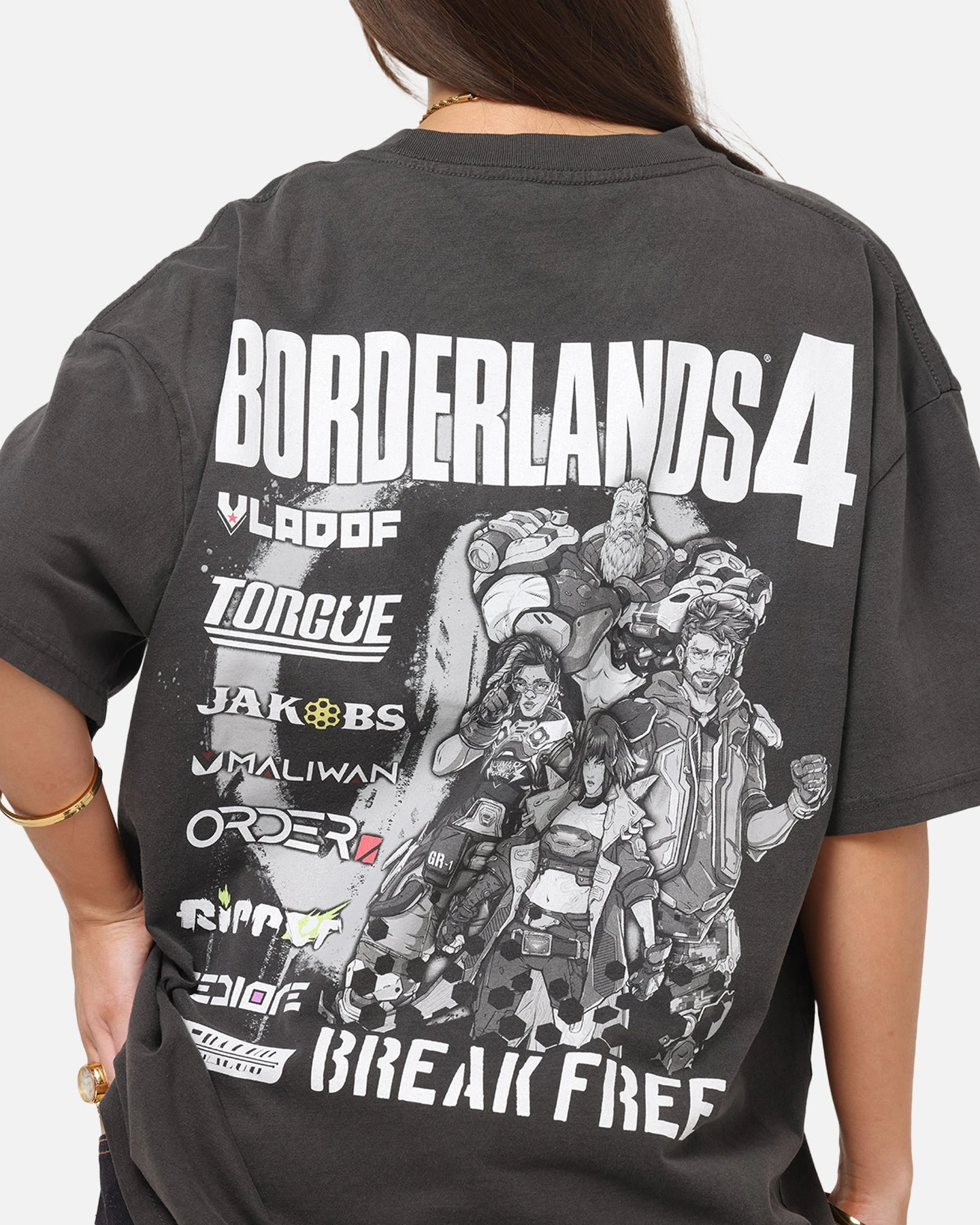 73 Studio X Borderlands 4 Break Free T-Shirt Black Wash 9 73 Studio X Borderlands 4 Break Free T-Shirt Black Wash - Image 7
