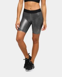 Dead Sport Women's Phantom Bike Shorts Silver/Black/Metallic