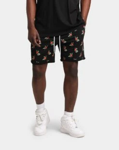 Carre Ament Repeat Rugueux Shorts Black