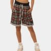 EN ES Team Basketball Shorts Red Plaid 1 EN ES Team Basketball Shorts Red Plaid -Culture kings 03007595 YR630 womens 0010