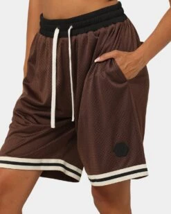 EN ES Team Basketball Shorts Brown 16 EN ES Team Basketball Shorts Brown -Culture kings 03007595 YX300 womens 00130