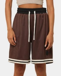EN ES Team Basketball Shorts Brown 12 EN ES Team Basketball Shorts Brown -Culture kings 03007595 YX300 womens 0090