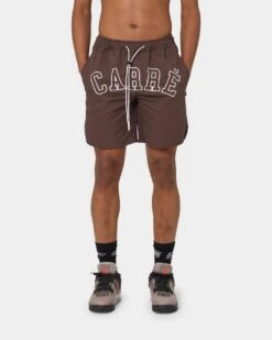 Carré Arc La Plage Shorts Dark Brown