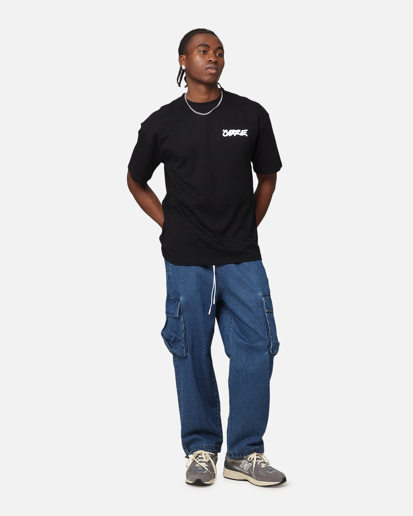 Carre Denim Superior Cargo Joggers Mid Blue Denim 4 Carre Denim Superior Cargo Joggers Mid Blue Denim - Image 2