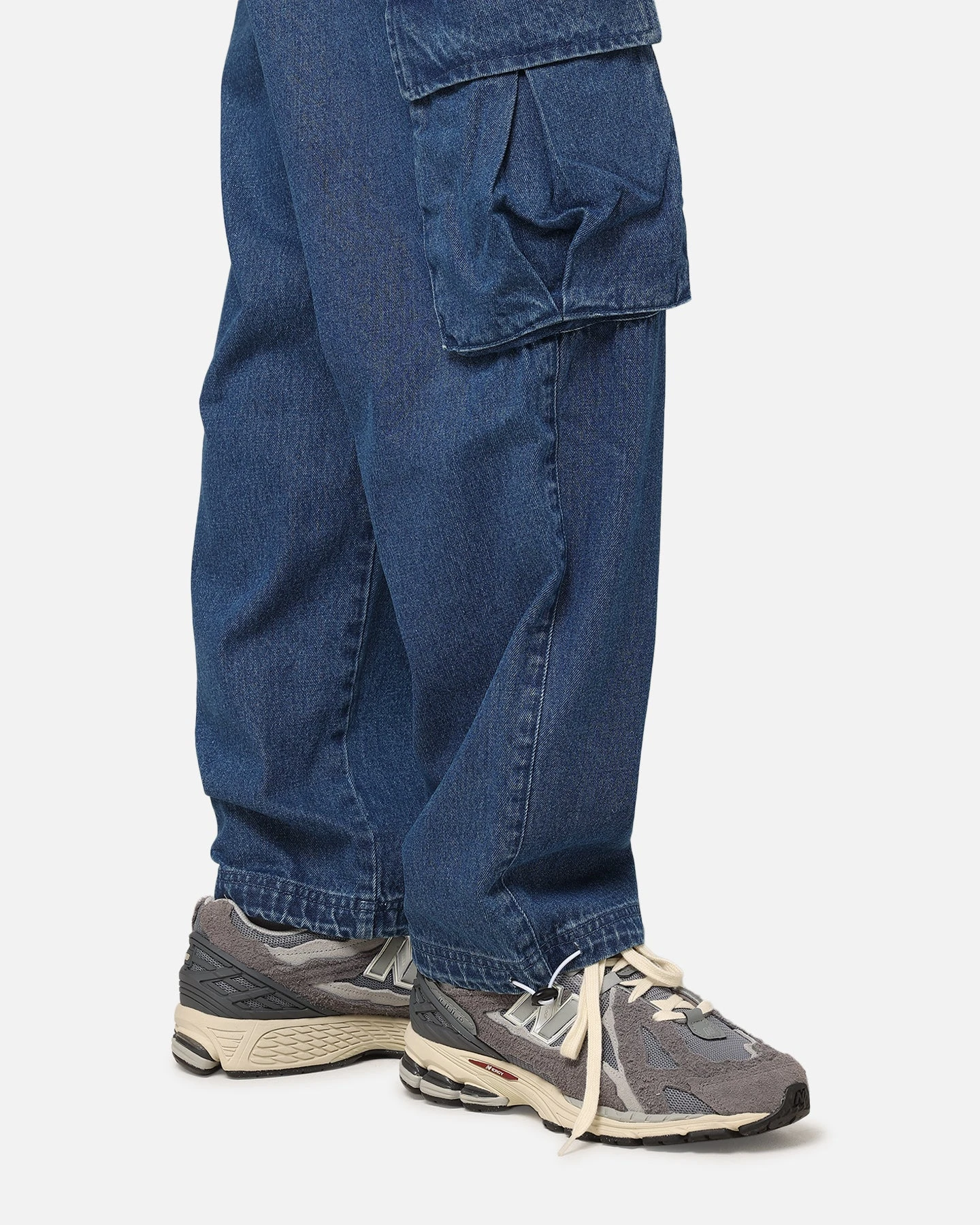Carre Denim Superior Cargo Joggers Mid Blue Denim 6 Carre Denim Superior Cargo Joggers Mid Blue Denim - Image 4