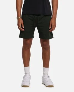 Carré Blanc Classic Sweat Shorts Dark Green