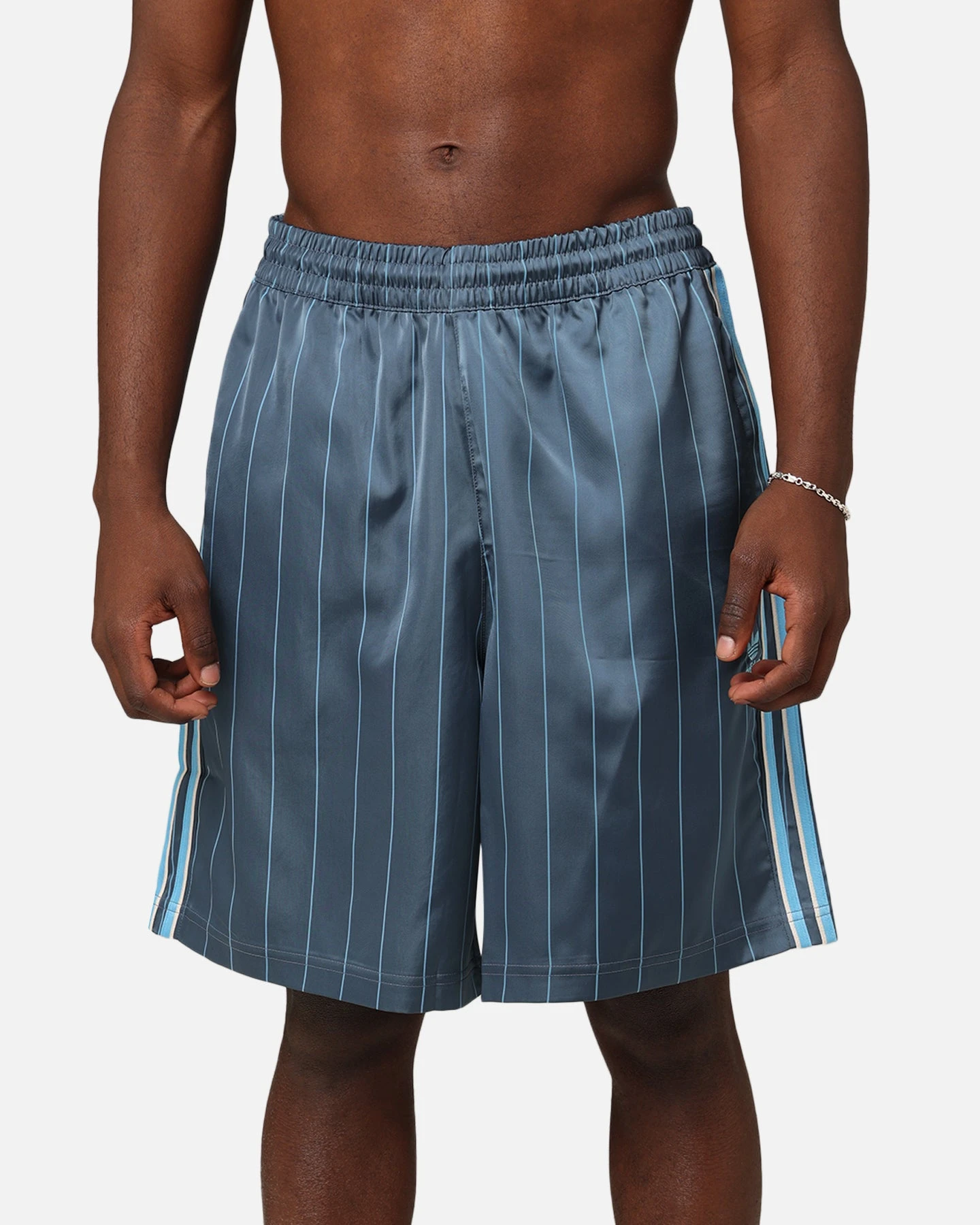 Adidas Pinstripe Sprinter Shorts Preloved Ink 9 Adidas Pinstripe Sprinter Shorts Preloved Ink - Image 7