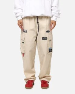 Carre Patchwork Cargo Jogger Cream