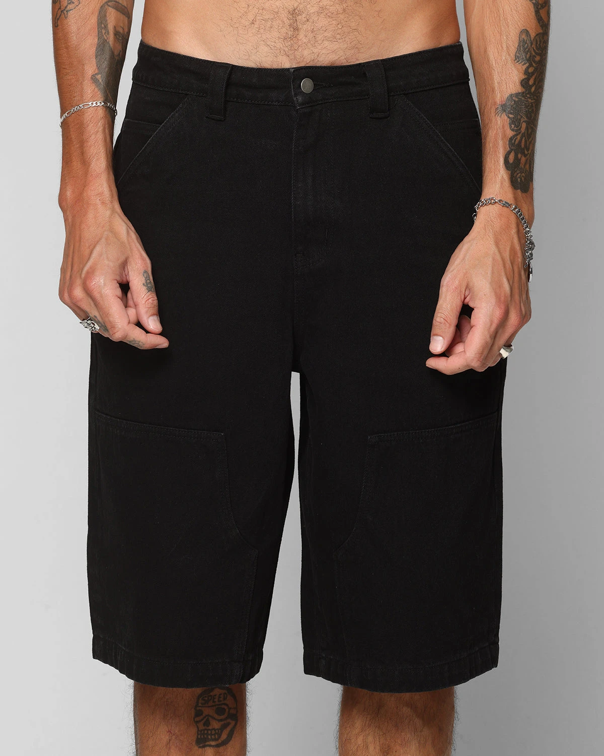 Ed Hardy Dragon Jorts Black 9 Ed Hardy Dragon Jorts Black - Image 7