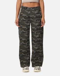 XXIII Women's Camo Wide Leg Jeans Camo