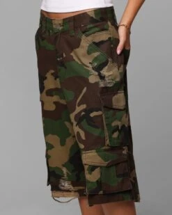 Loiter Collateral Cargo Shorts Camo 12 Loiter Collateral Cargo Shorts Camo -Culture kings 03013084 YC001 womens 00030