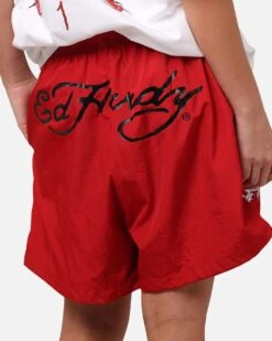 Ed Hardy Tribal Dragon Shorts Red -Culture kings 03013159 YR001 womens 00040