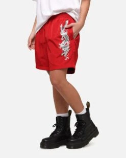 Ed Hardy Tribal Dragon Shorts Red -Culture kings 03013159 YR001 womens 00060