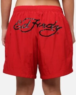 Ed Hardy Tribal Dragon Shorts Red -Culture kings 03013159 YR001 womens 00080