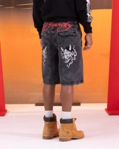 Ed Hardy Devil Jorts Black