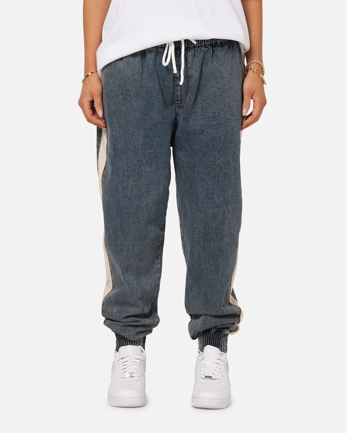 Saint Morta Sidewinder Denim Joggers Dirty Denim 3 Saint Morta Sidewinder Denim Joggers Dirty Denim