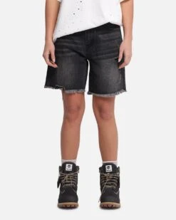 XXIII Women's Relaxed Denim Shorts Washed Black