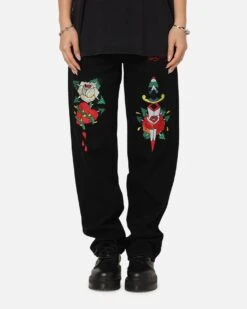Ed Hardy Once Wounded Jeans Black