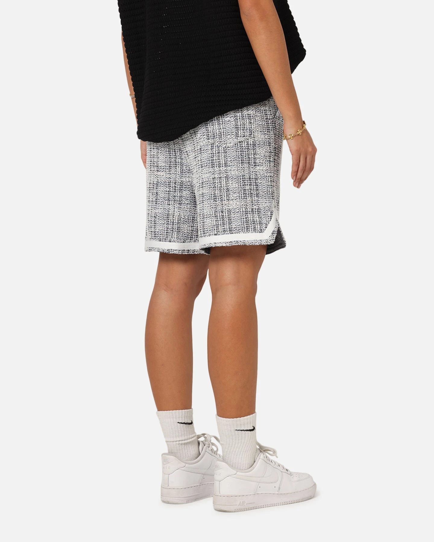 XXIII Textured Ball Shorts Navy/Cream 7 XXIII Textured Ball Shorts Navy/Cream - Image 5