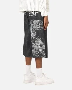 Ed Hardy Shinjuku Jorts Black Pinstripe 14 Ed Hardy Shinjuku Jorts Black Pinstripe -Culture kings 03013524 YB590 mens 0050