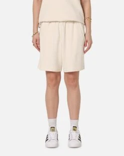Adidas Trefoil Essentials Waffle Shorts Wonder White