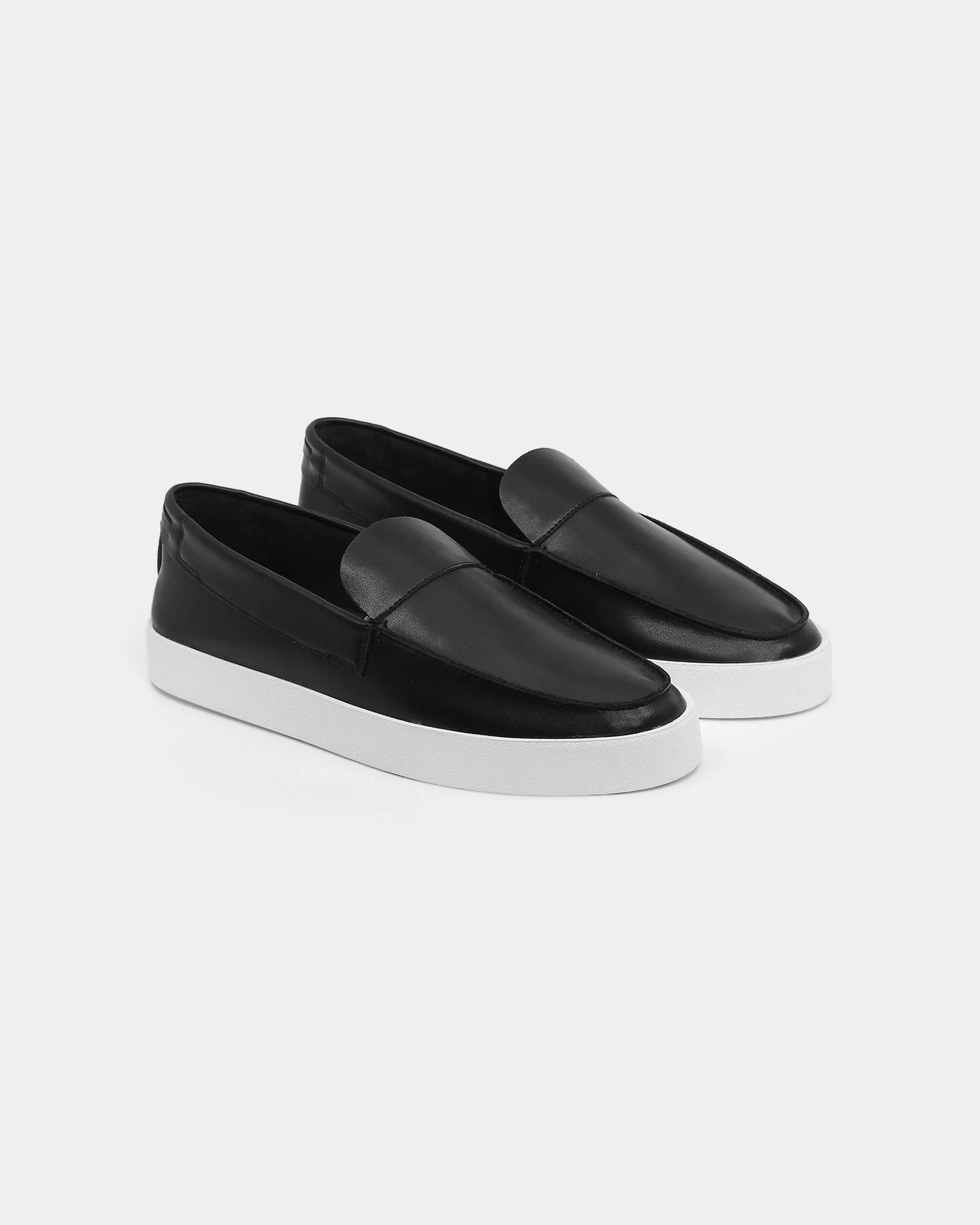 Saint Morta Hemisphere Leather Slip On Loafer Black/White 5 Saint Morta Hemisphere Leather Slip On Loafer Black/White - Image 3