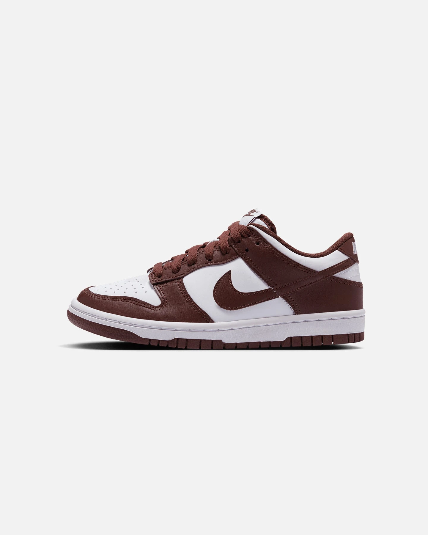 Nike Kids' Dunk Low (GS) White/Redwood-Gym Red 2 Nike Kids' Dunk Low (GS) White/Redwood-Gym Red