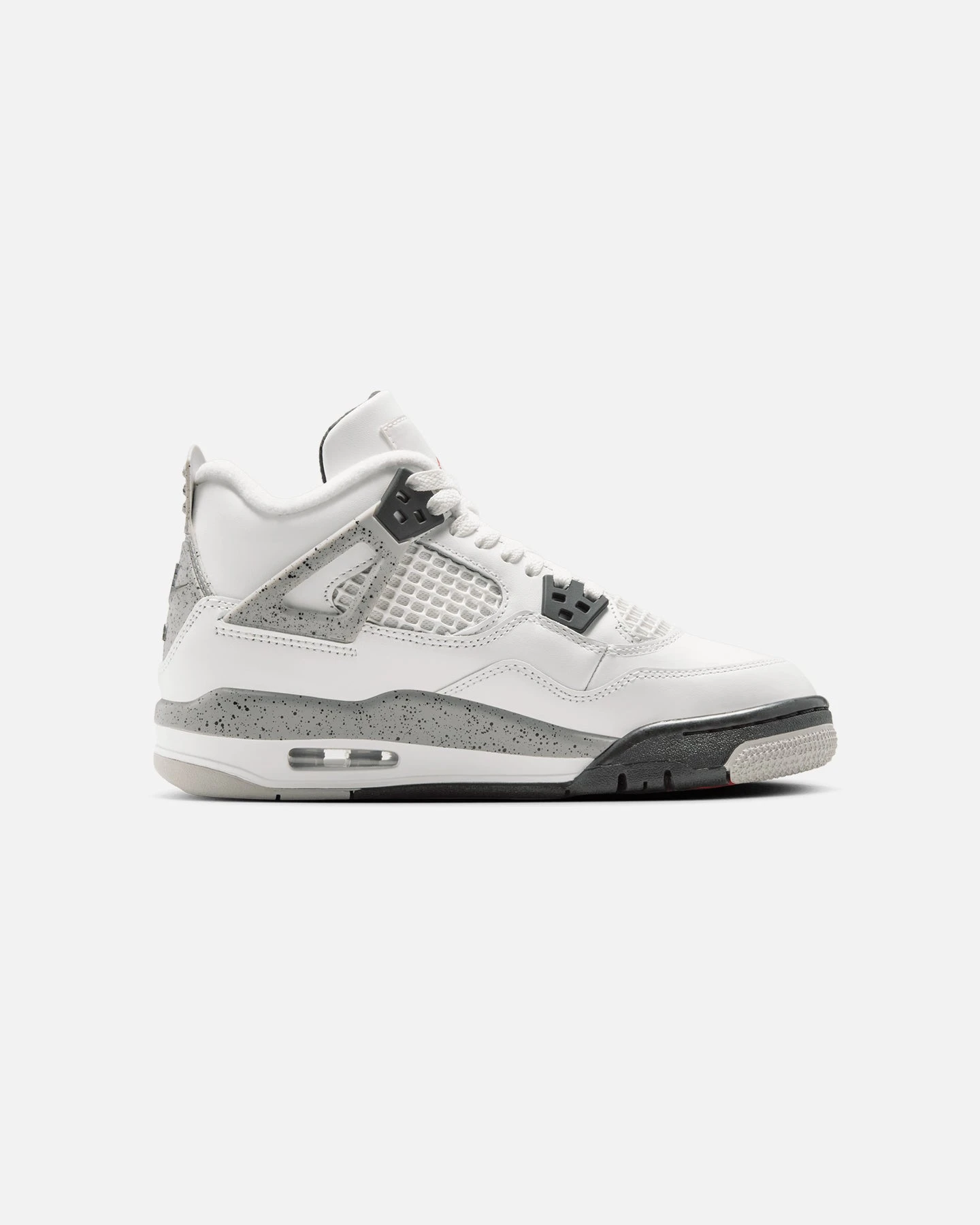 Jordan Kids' Air Jordan 4 Retro OG Remastered "White Cement" (GS) Summit White/Fire Red/Cement Grey 6 Jordan Kids' Air Jordan 4 Retro OG Remastered "White Cement" (GS) Summit White/Fire Red/Cement Grey - Image 4