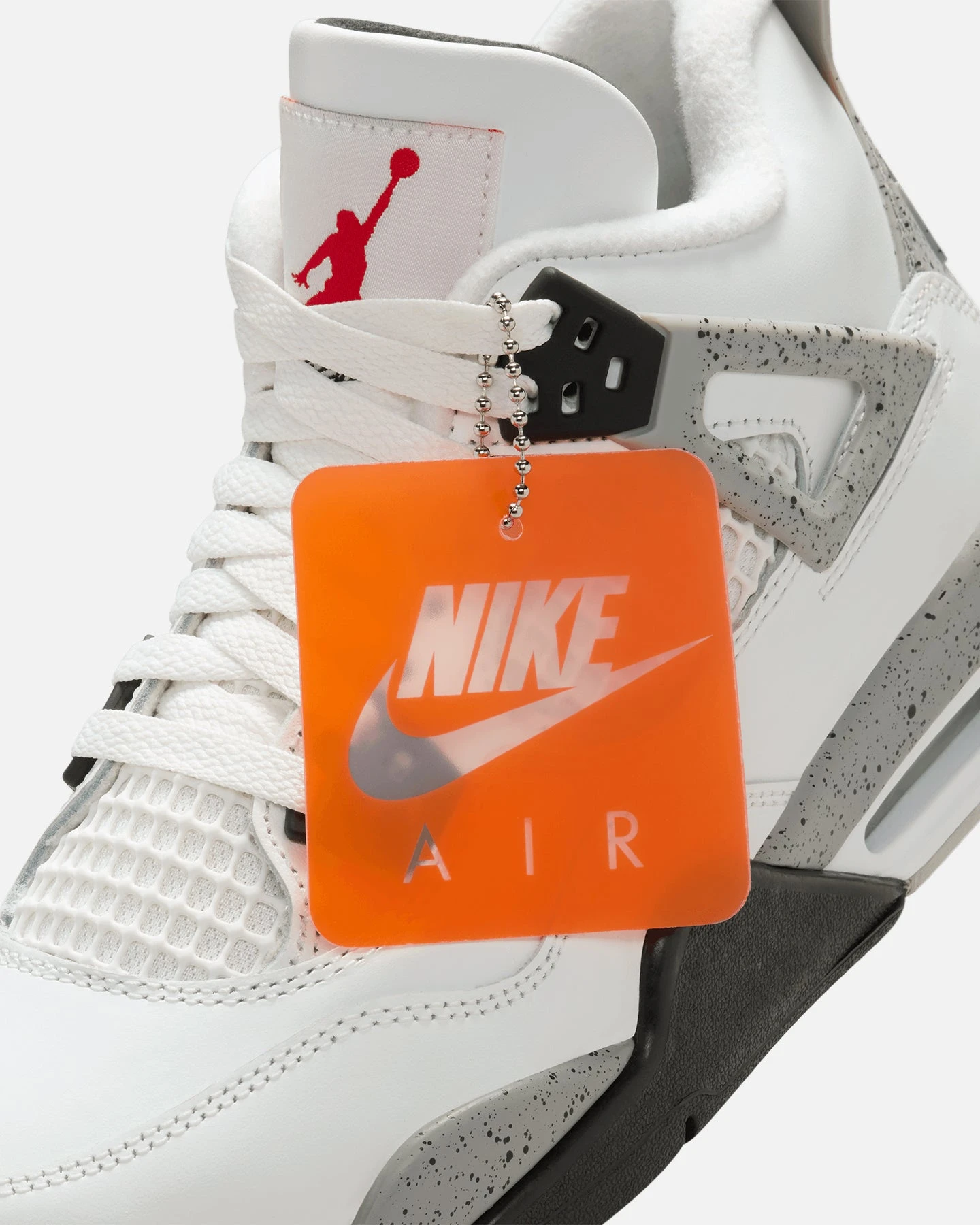 Jordan Kids' Air Jordan 4 Retro OG Remastered "White Cement" (GS) Summit White/Fire Red/Cement Grey 12 Jordan Kids' Air Jordan 4 Retro OG Remastered "White Cement" (GS) Summit White/Fire Red/Cement Grey - Image 10