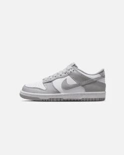 Nike Kids' Dunk Low (GS) White/Smoke Grey
