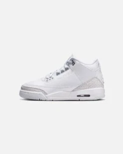 Jordan Kids' Air Jordan 3 Retro "Pure Money" (GS) White/Silver