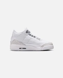 Jordan Kids' Air Jordan 3 Retro "Pure Money" (GS) White/Silver 13 Jordan Kids' Air Jordan 3 Retro "Pure Money" (GS) White/Silver -Culture kings 05013347 YW228 default 0040