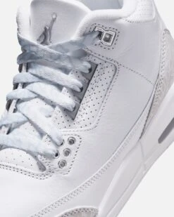 Jordan Kids' Air Jordan 3 Retro "Pure Money" (GS) White/Silver 15 Jordan Kids' Air Jordan 3 Retro "Pure Money" (GS) White/Silver -Culture kings 05013347 YW228 default 0060