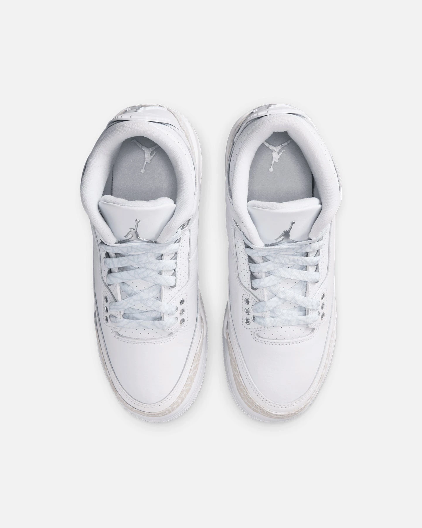 Jordan Kids' Air Jordan 3 Retro "Pure Money" (GS) White/Silver 9 Jordan Kids' Air Jordan 3 Retro "Pure Money" (GS) White/Silver - Image 7