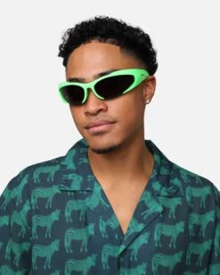 Balenciaga Reverse Xpander Sunglasses Green