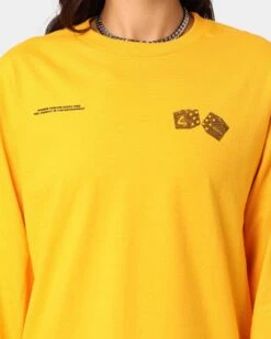 4HUNNID Roll The Dice Long Sleeve T-Shirt Mustard 13 4HUNNID Roll The Dice Long Sleeve T-Shirt Mustard -Culture kings 08000654 YM017 womens 0030