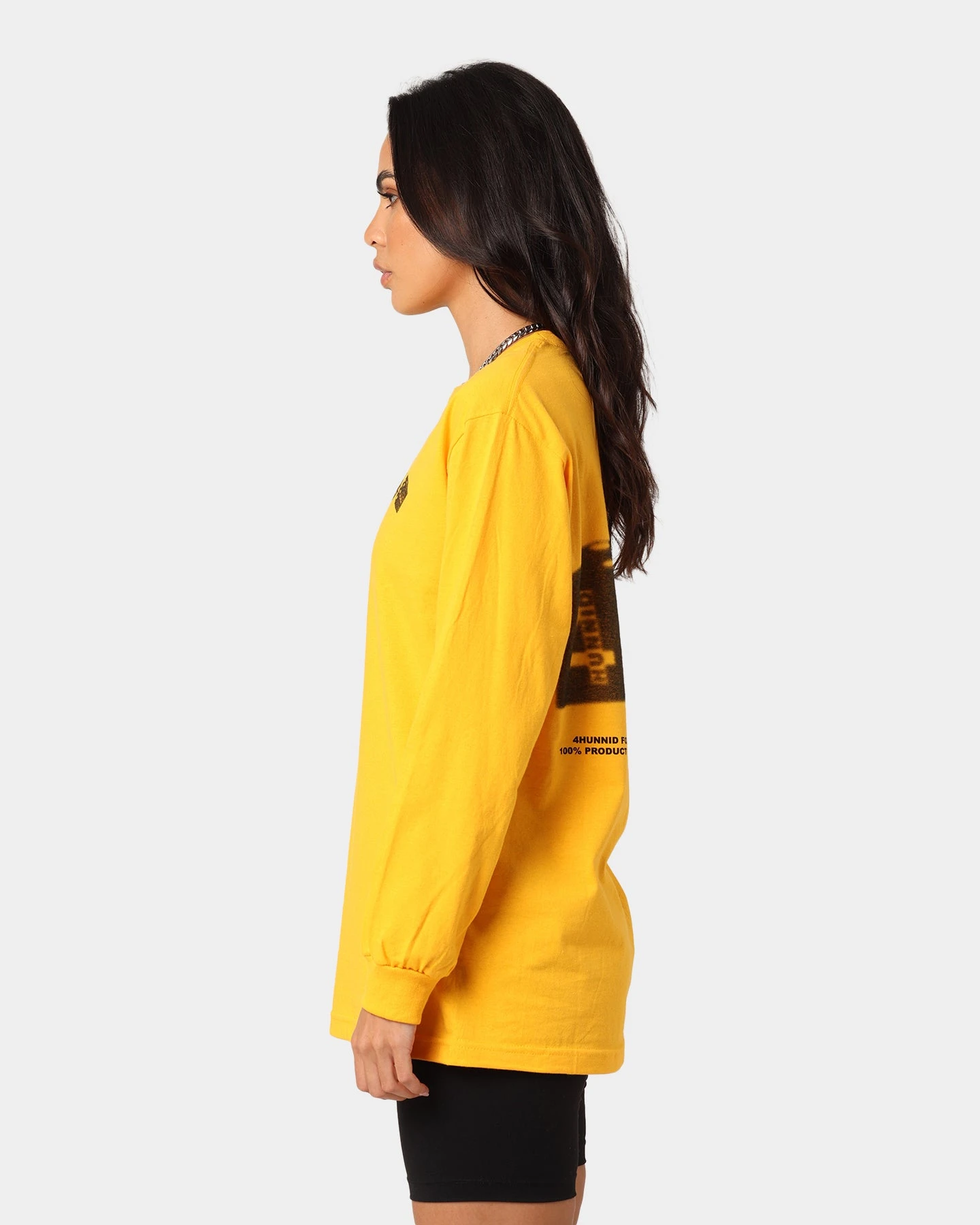 4HUNNID Roll The Dice Long Sleeve T-Shirt Mustard 7 4HUNNID Roll The Dice Long Sleeve T-Shirt Mustard - Image 5