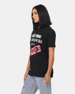 Sex Pistols Never Mind The Bollocks Original Album T-Shirt Black -Culture kings 08000817 YB001 womens 0060