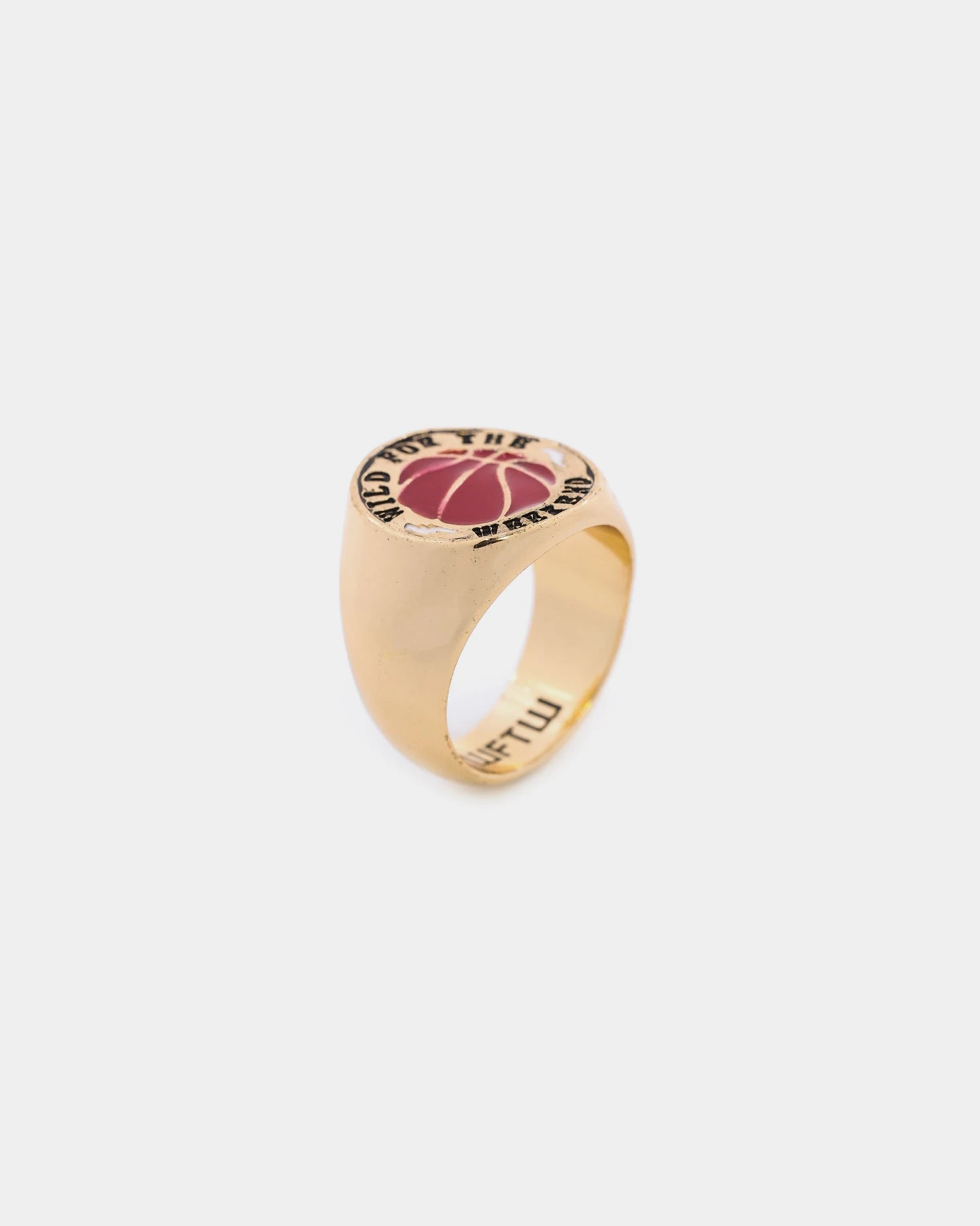 Wild For The Weekend Baller Basketball Signet Ring (Large) Gold 4 Wild For The Weekend Baller Basketball Signet Ring (Large) Gold - Image 3