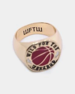 Wild For The Weekend Baller Basketball Signet Ring (Large) Gold 12 Wild For The Weekend Baller Basketball Signet Ring (Large) Gold -Culture kings 09000130 YG200 default 00060