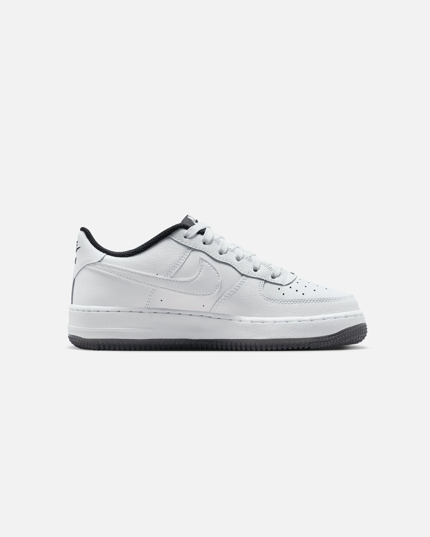 Nike Kids' Air Force 1 LV8 2 (GS) White/White-Black 6 Nike Kids' Air Force 1 LV8 2 (GS) White/White-Black - Image 4