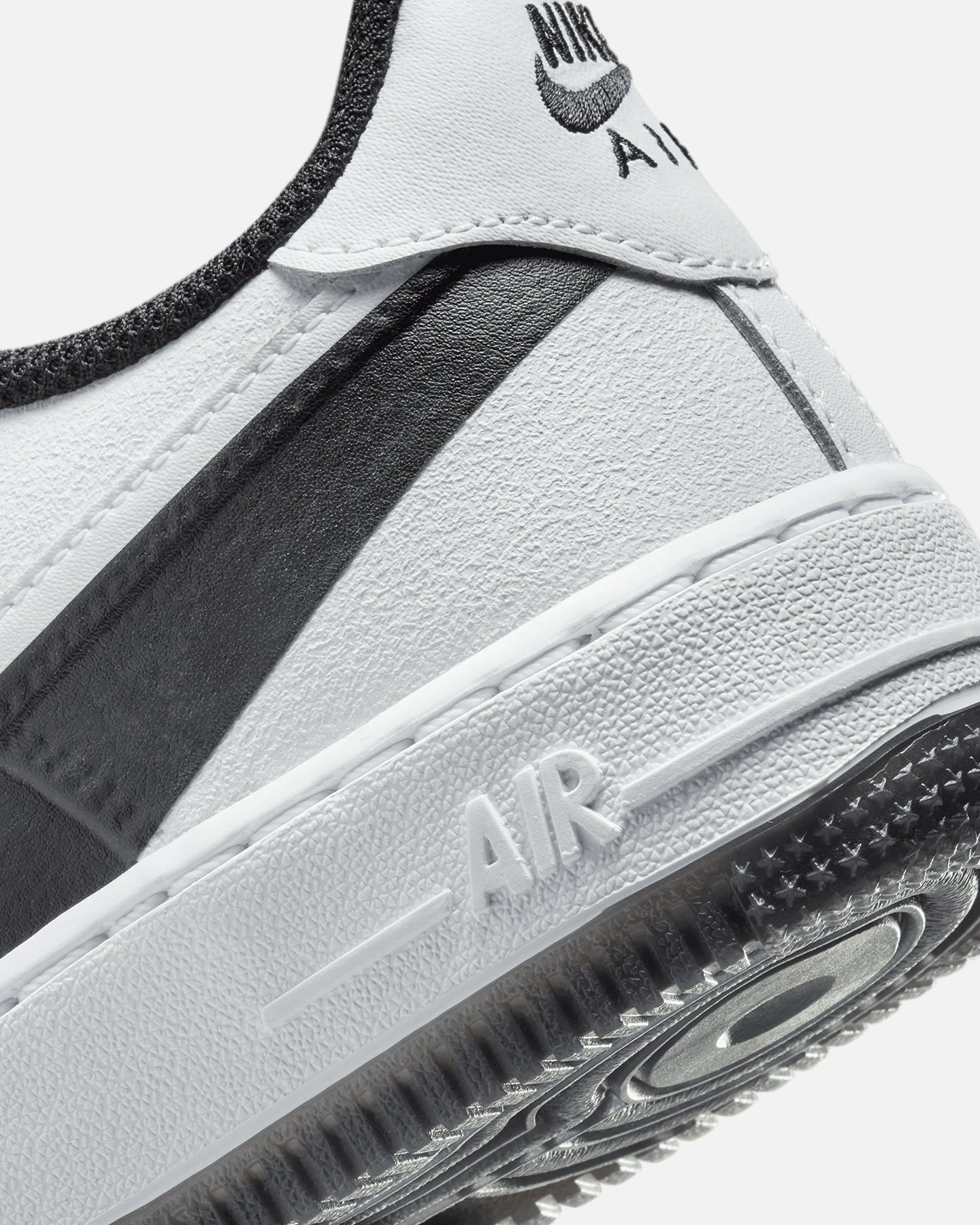 Nike Kids' Air Force 1 LV8 2 (GS) White/White-Black 10 Nike Kids' Air Force 1 LV8 2 (GS) White/White-Black - Image 8
